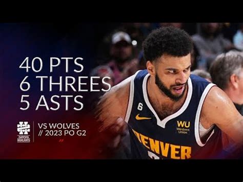 jamal murray average threes per game|Jamal Murray 2023.